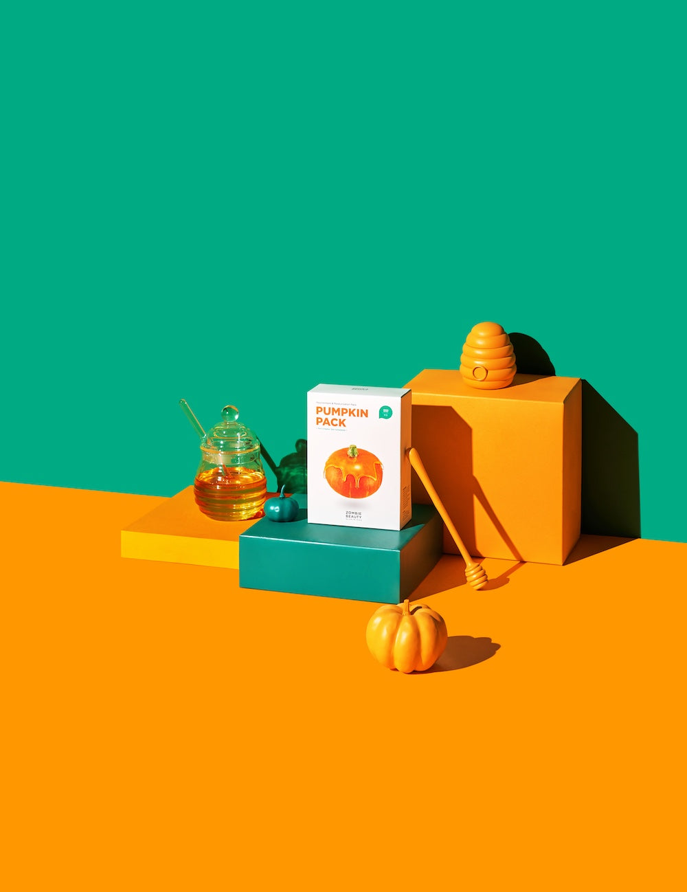 Close-up of pumpkin extract ingredient text