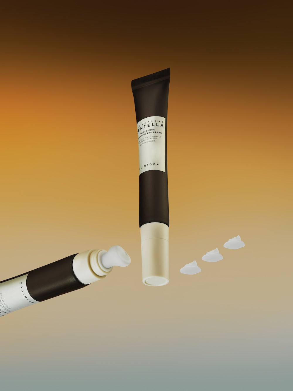 Eye cream box side panel with barcode
