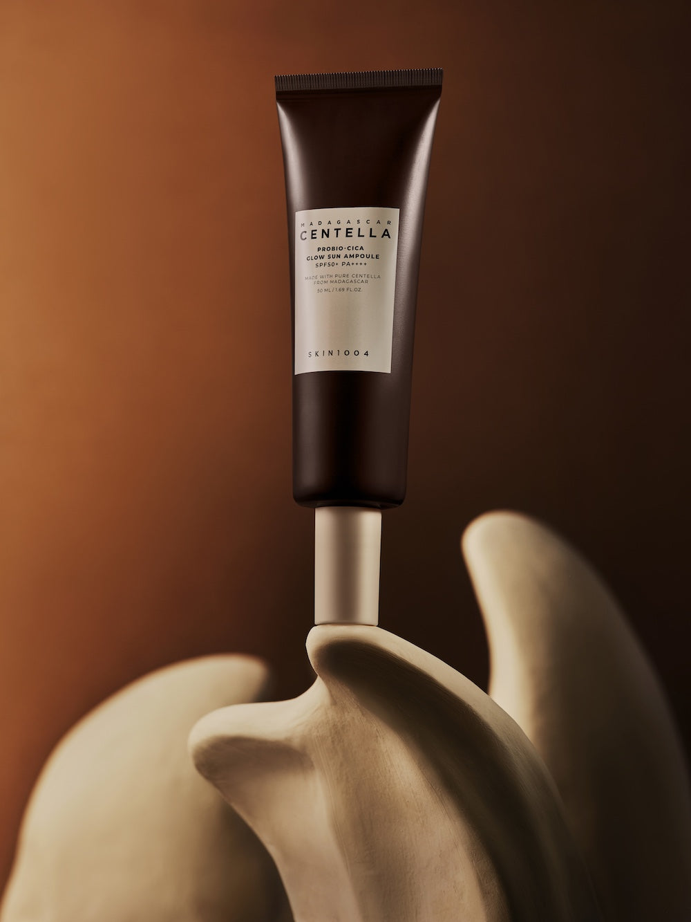 SKIN1004 Madagascar Centella Probio-Cica Glow Sun Ampoule 50ml Korean sunscreen product image