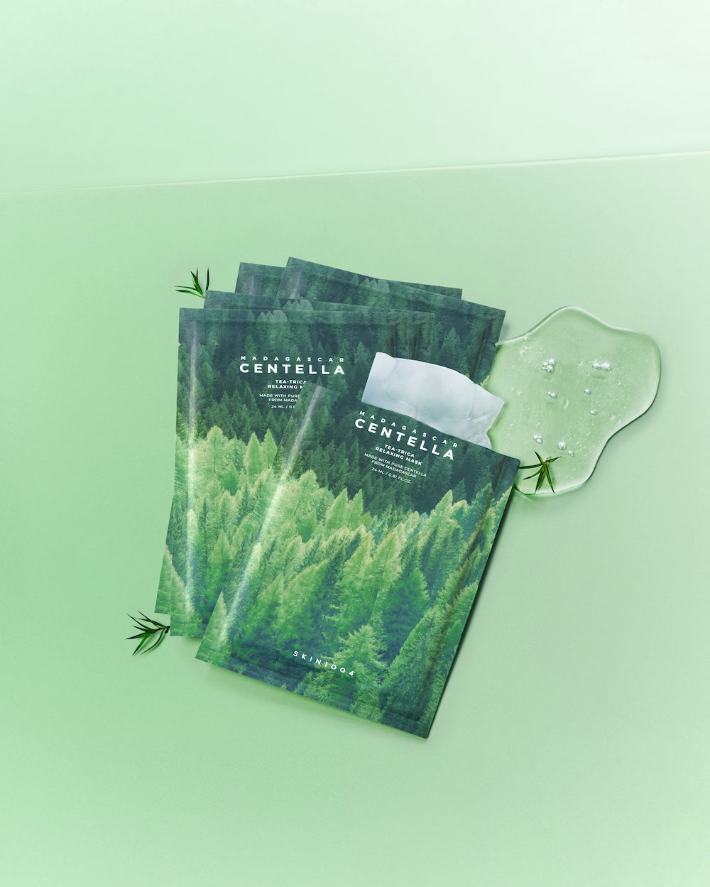 SKIN1004 Madagascar Centella Tea-Trica Relaxing Mask 5EA x 24ml Korean toner product image