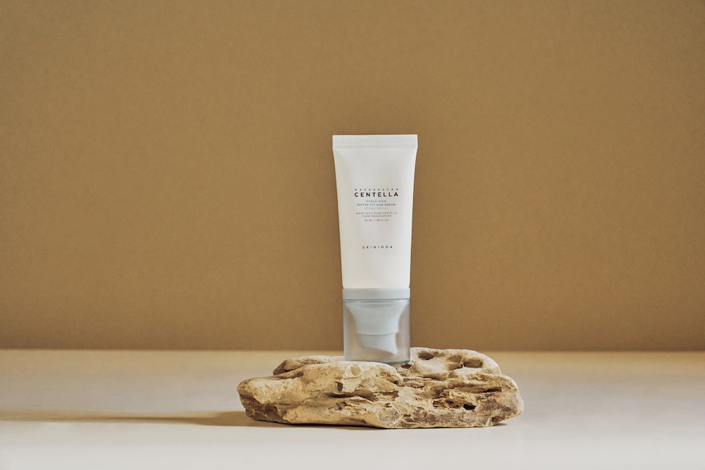 Sun serum packaging shrink wrap detail