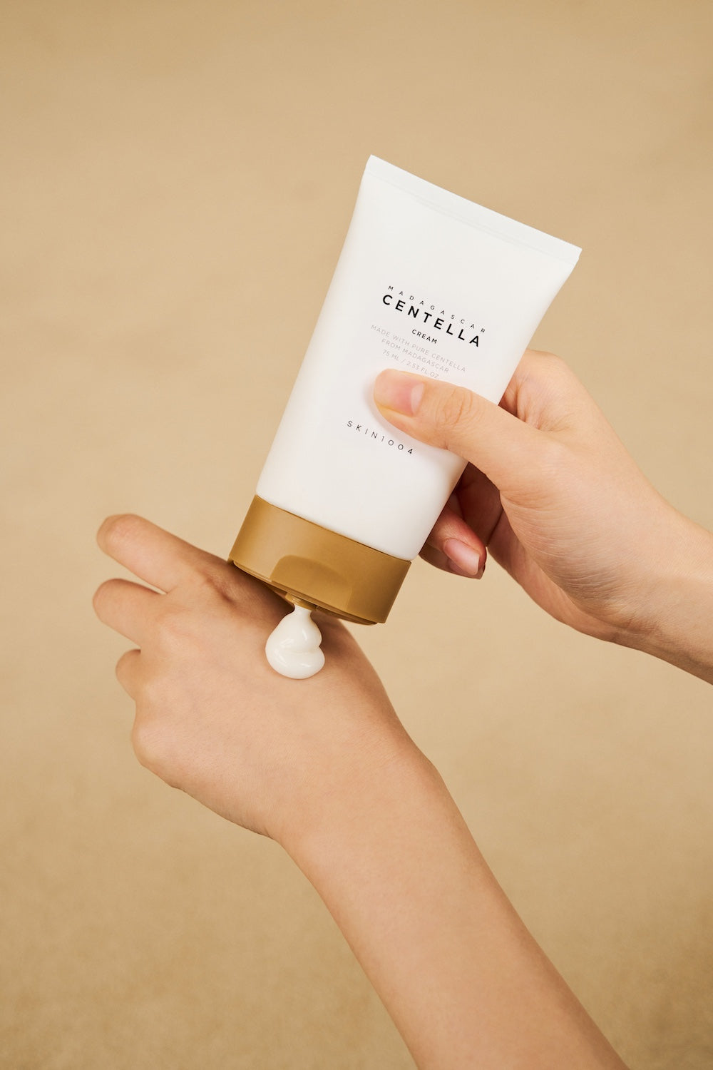 Cream jar and box together on flat lay
