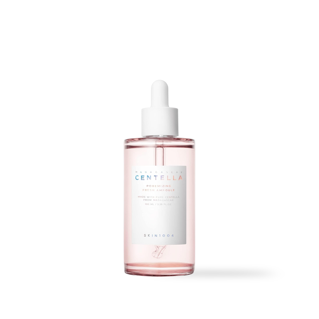 Texture of poremizing ampoule on hand