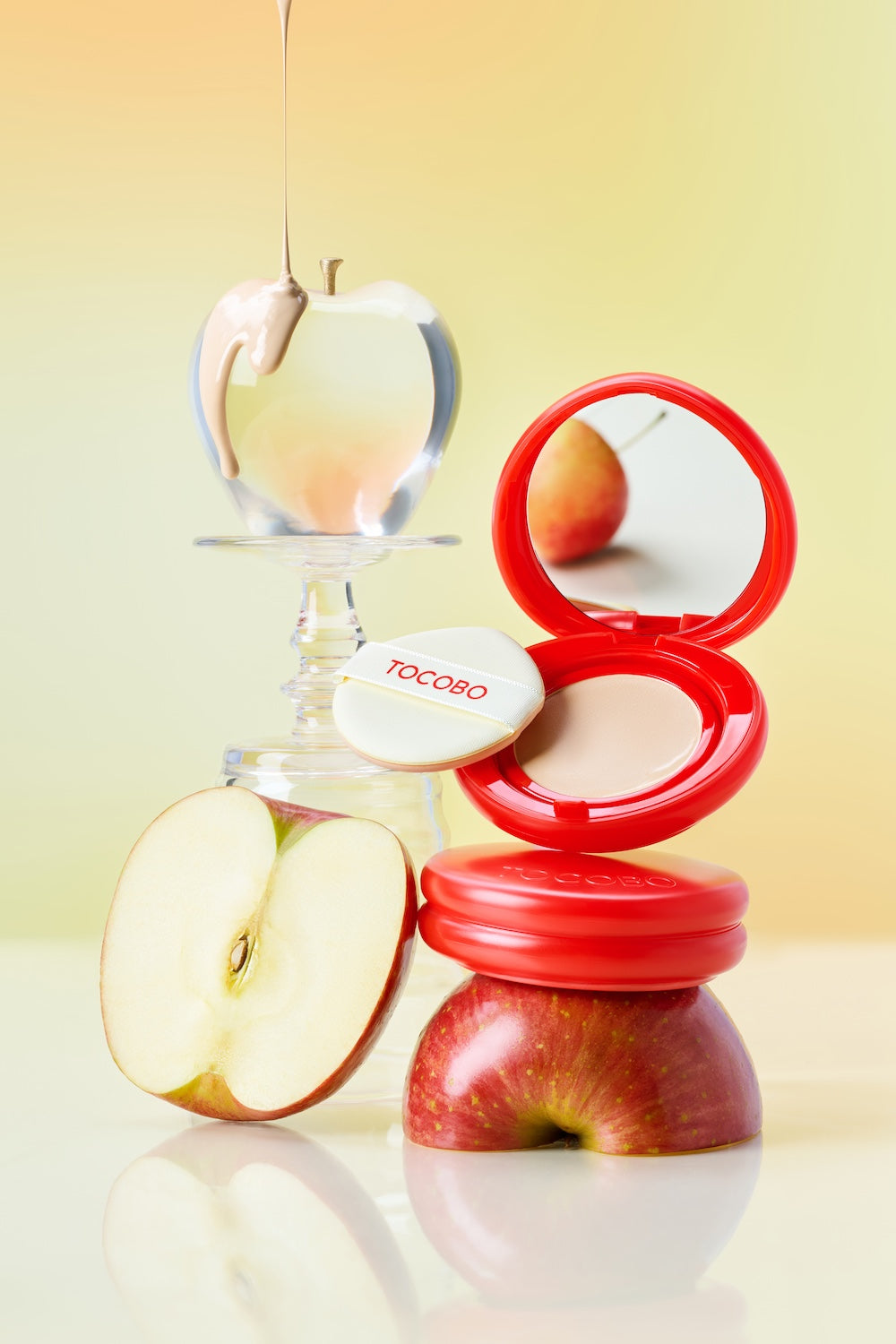 TOCOBO Apple Dewy Fit Cushion 6 Colors With Refill Set K-beauty makeup product image