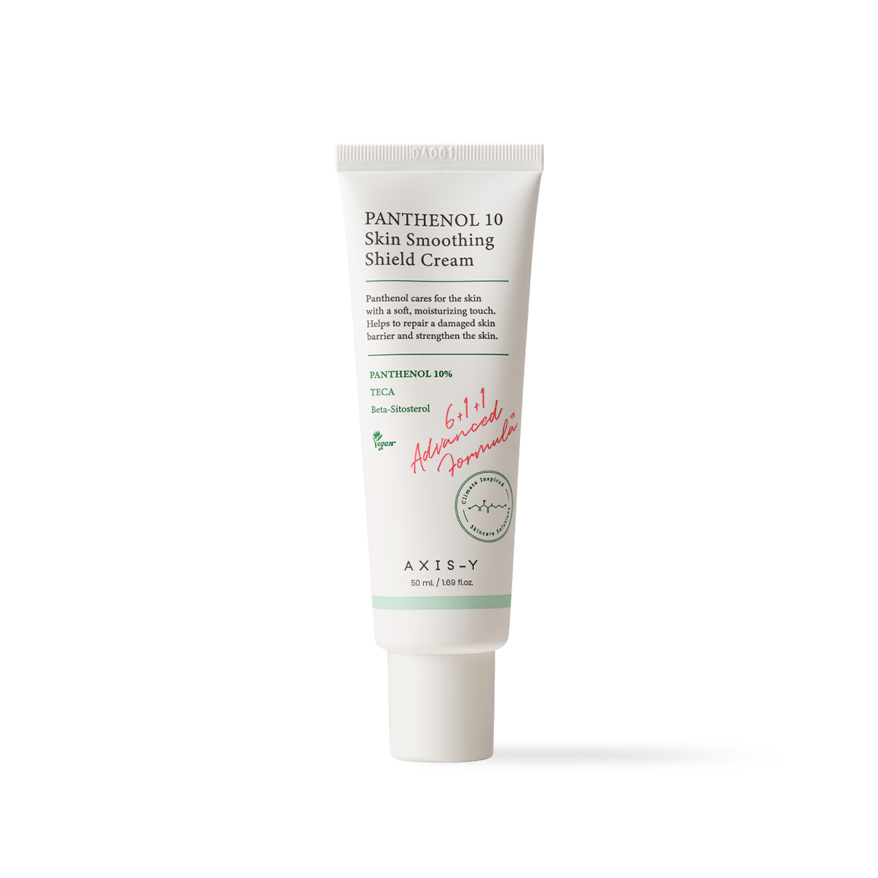 Panthenol cream texture swatch on skin