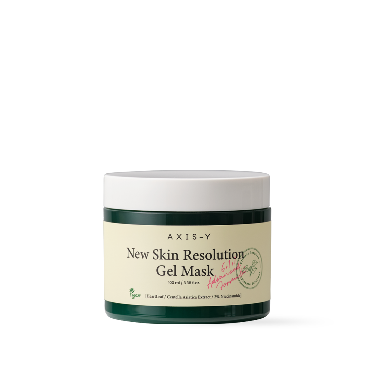 Gel mask texture showing leaf inclusions