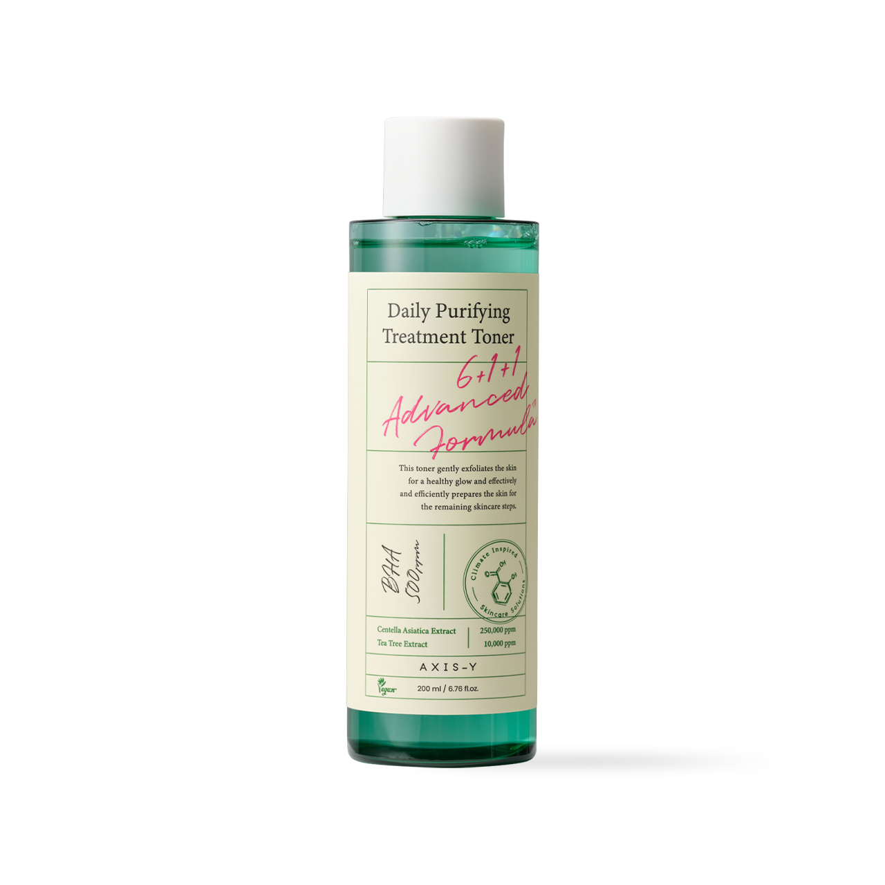Purifying toner poured onto cotton pad