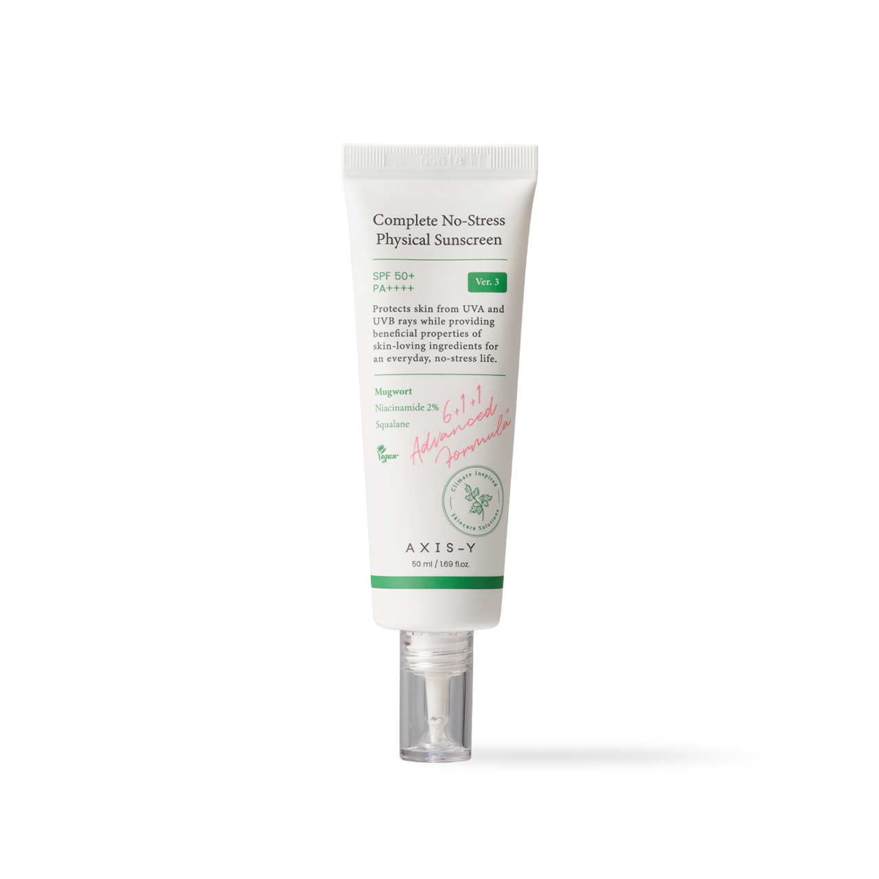 AXIS-Y Complete No Stress Physical Sunscreen 50ml Korean sunscreen product image