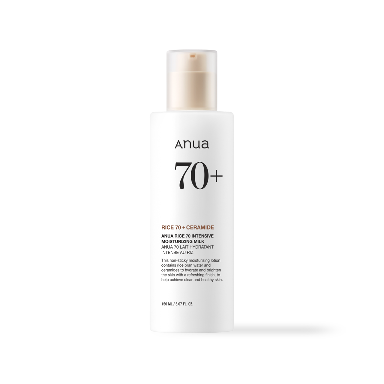 ANUA Rice 70 Intensive Moisturizing Milk 150ml Korean moisturizer product image