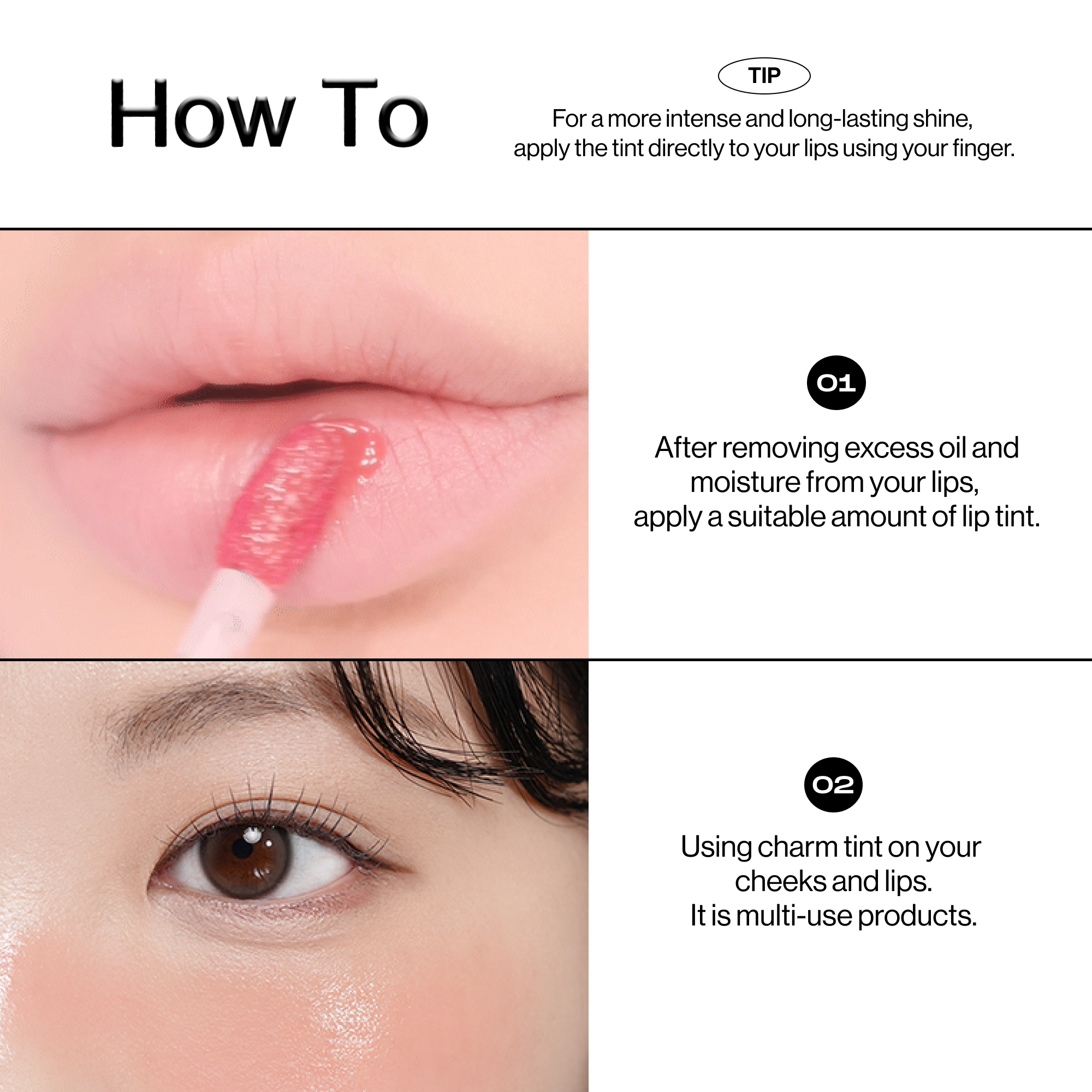 ENTROPY Charm Tint Glossy Gel Line 10 Colors K-beauty lip product product image