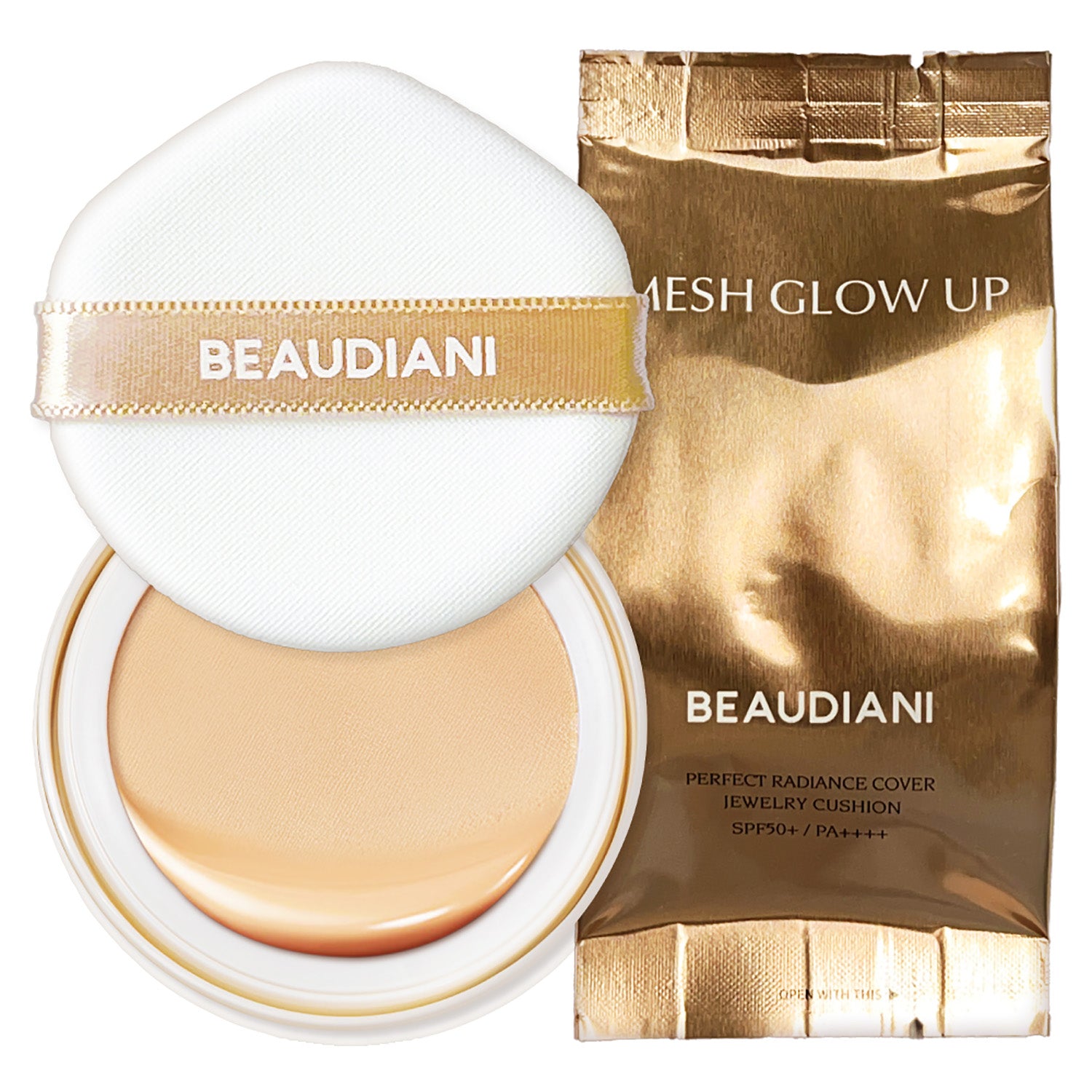BEAUDIANI Mesh Glow Up Cushion Refill 12g 3 Colors K-beauty makeup product image