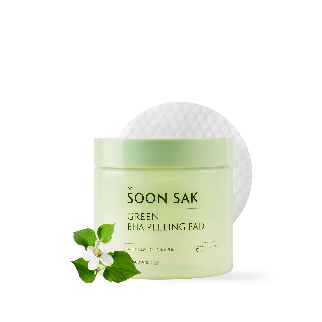 BEAUDIANI Green BHA Soon Sak Peeling Pad 60ea Korean toner product image