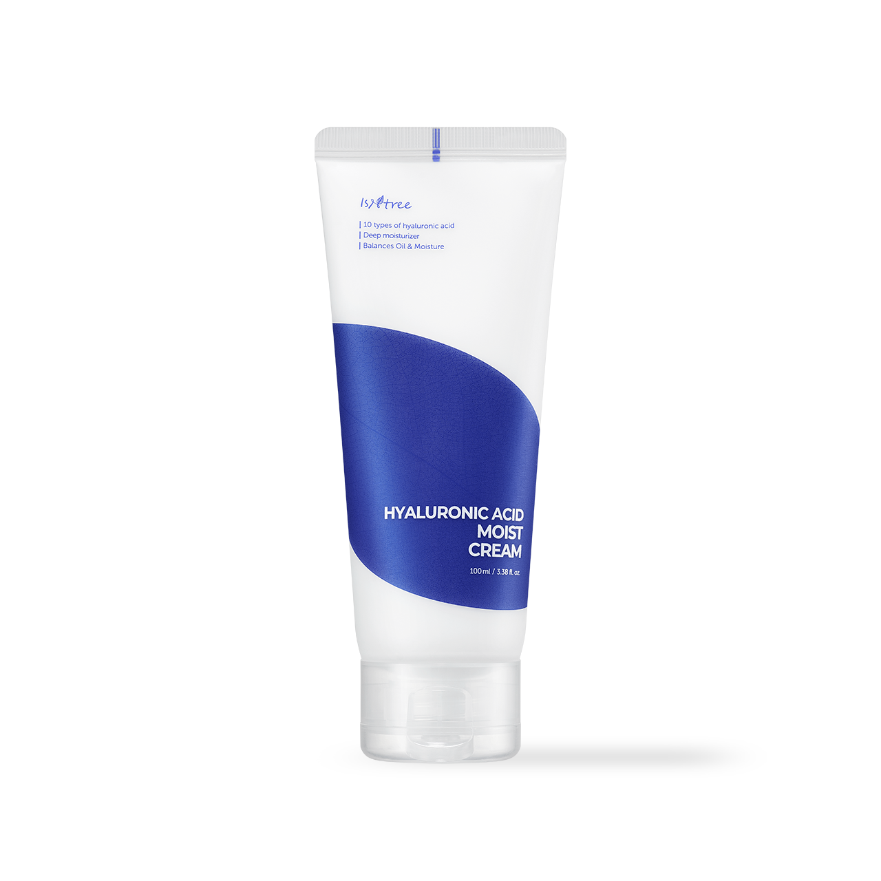 Isntree Hyaluronic Acid Moist Cream packaging box with ingredient panel