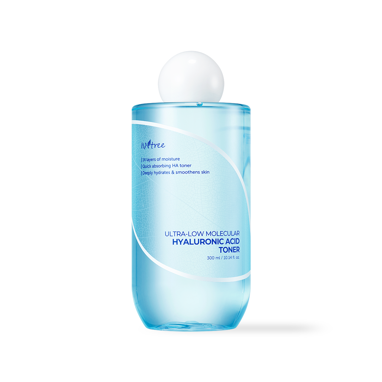 Isntree Ultra Low Molecular HA Toner packaging box with ingredient panel