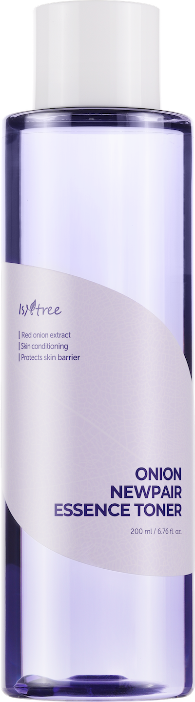 Cotton pad soaked with Isntree Onion Newpair Essence Toner