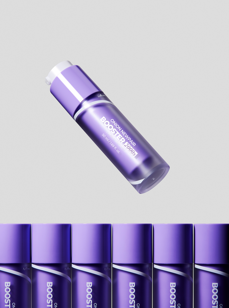 Close up of booster serum texture on fingertip