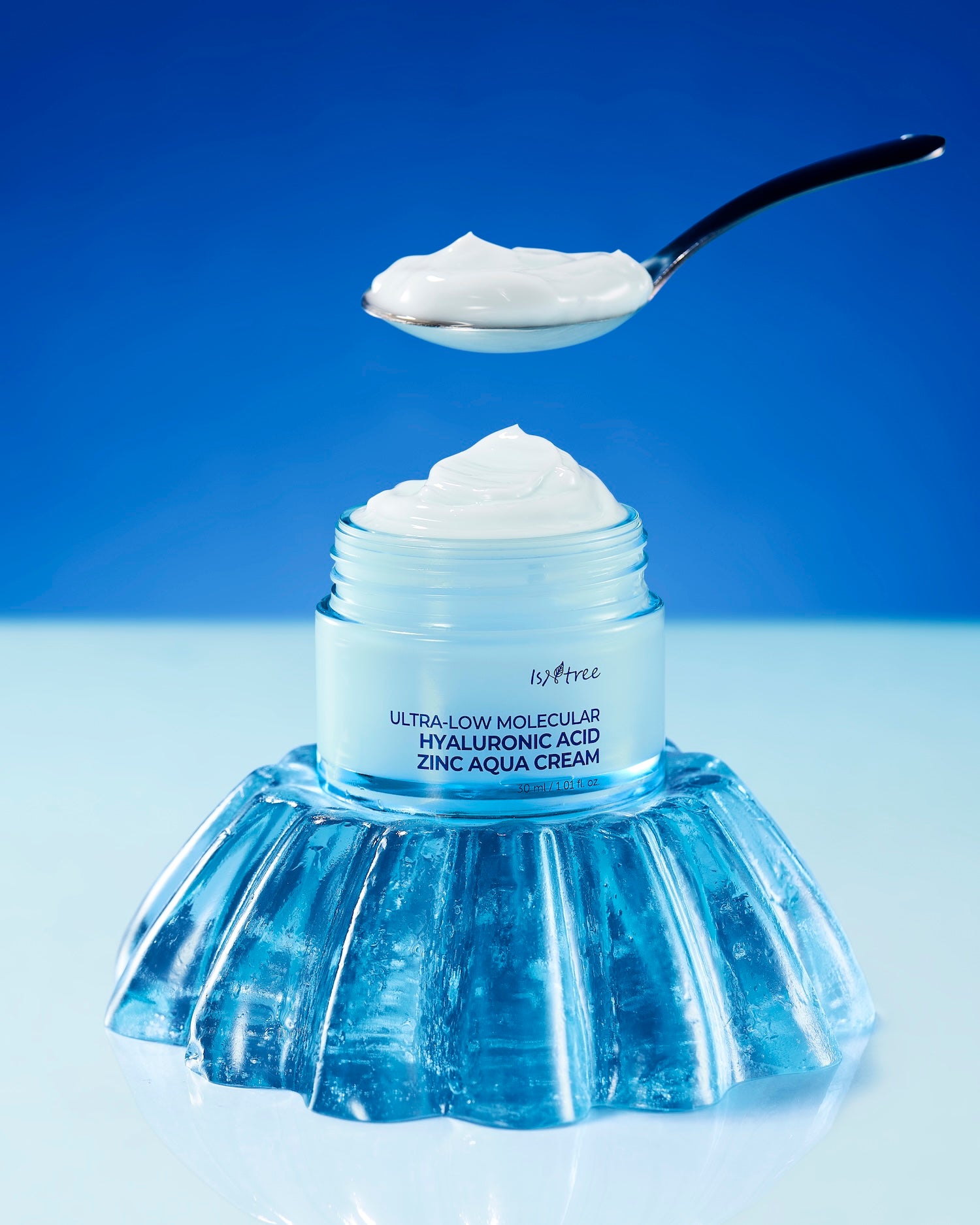 Isntree Ultra Low Molecular Hyaluronic Acid Zinc Aqua Cream 80ml Korean moisturizer product image