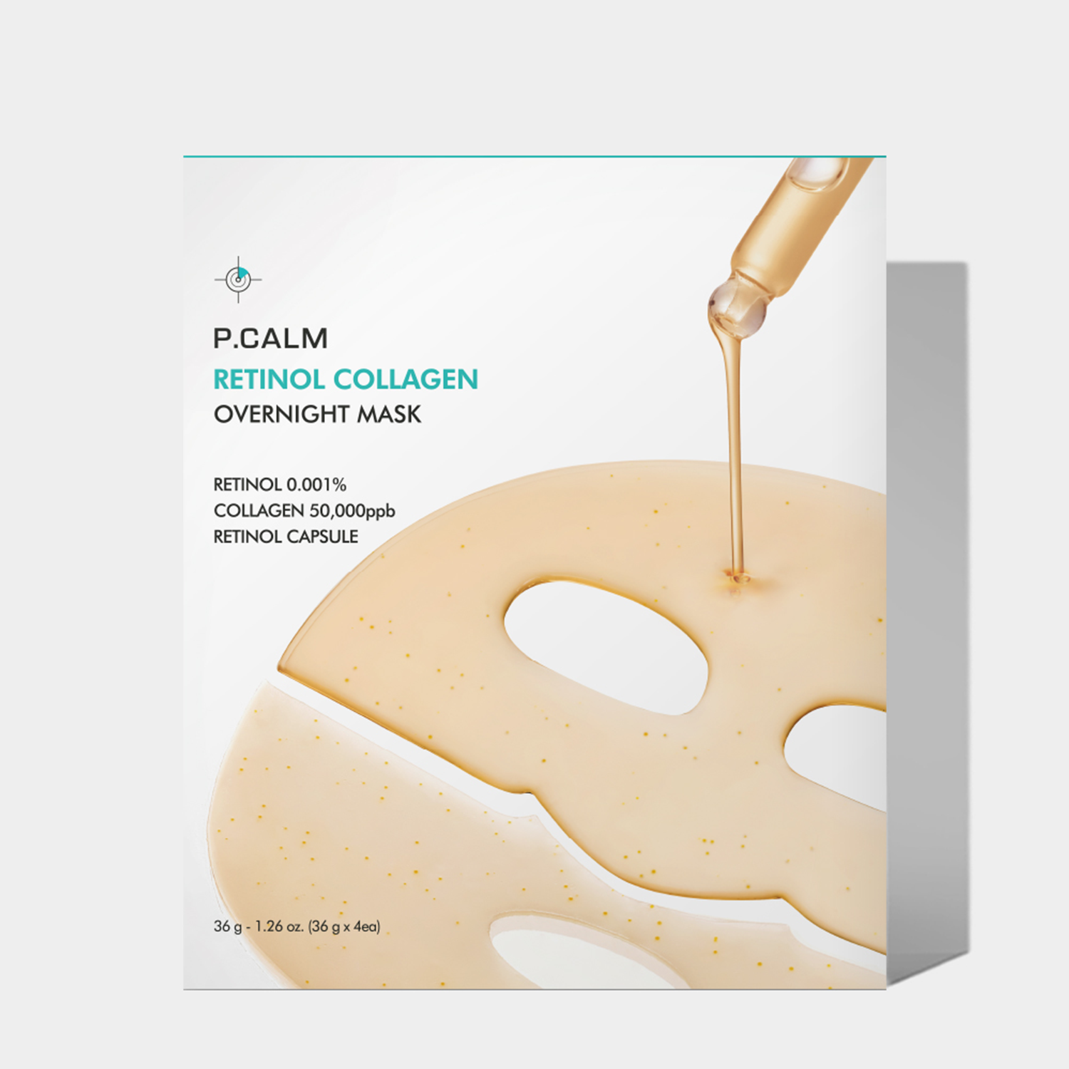 P.CALM Retinol Collagen Overnight Mask 36g x 4 Korean serum product image