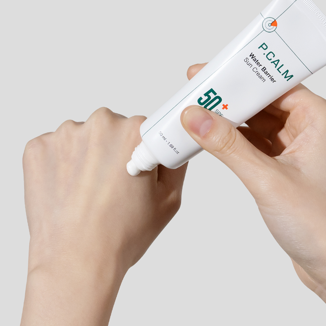 P.CALM Water Barrier Sun Cream 50ml Korean sunscreen product image