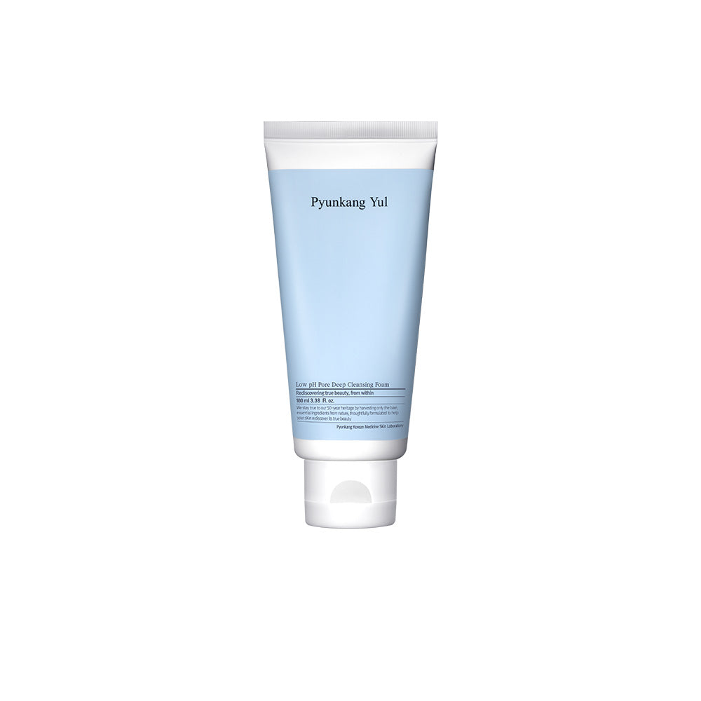 cleansing foam lathered in hand