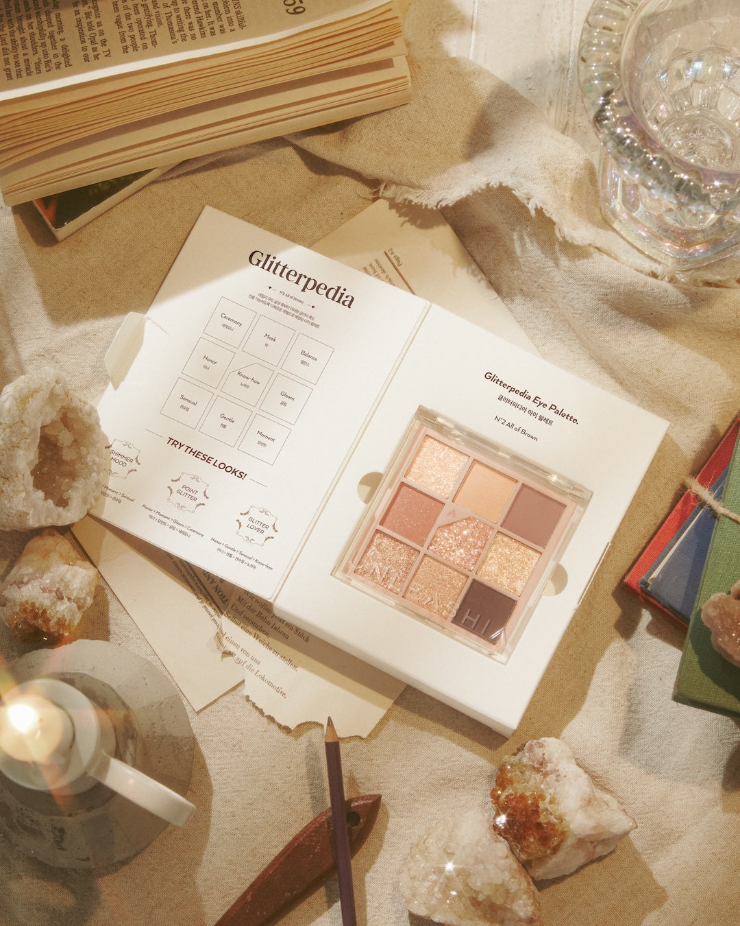 UNLEASHIA Glitterpedia Eye Palette No.2 All of Brown 6.6g