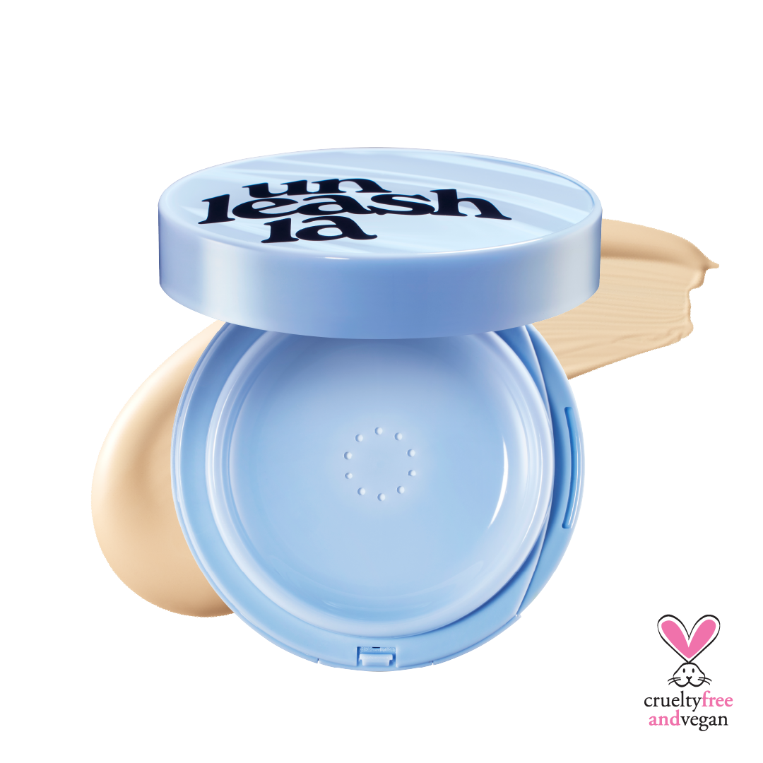 UNLEASHIA Babe Skin Baby Blue Cushion Re Feel 21N Fluffy 15g K-beauty makeup product image