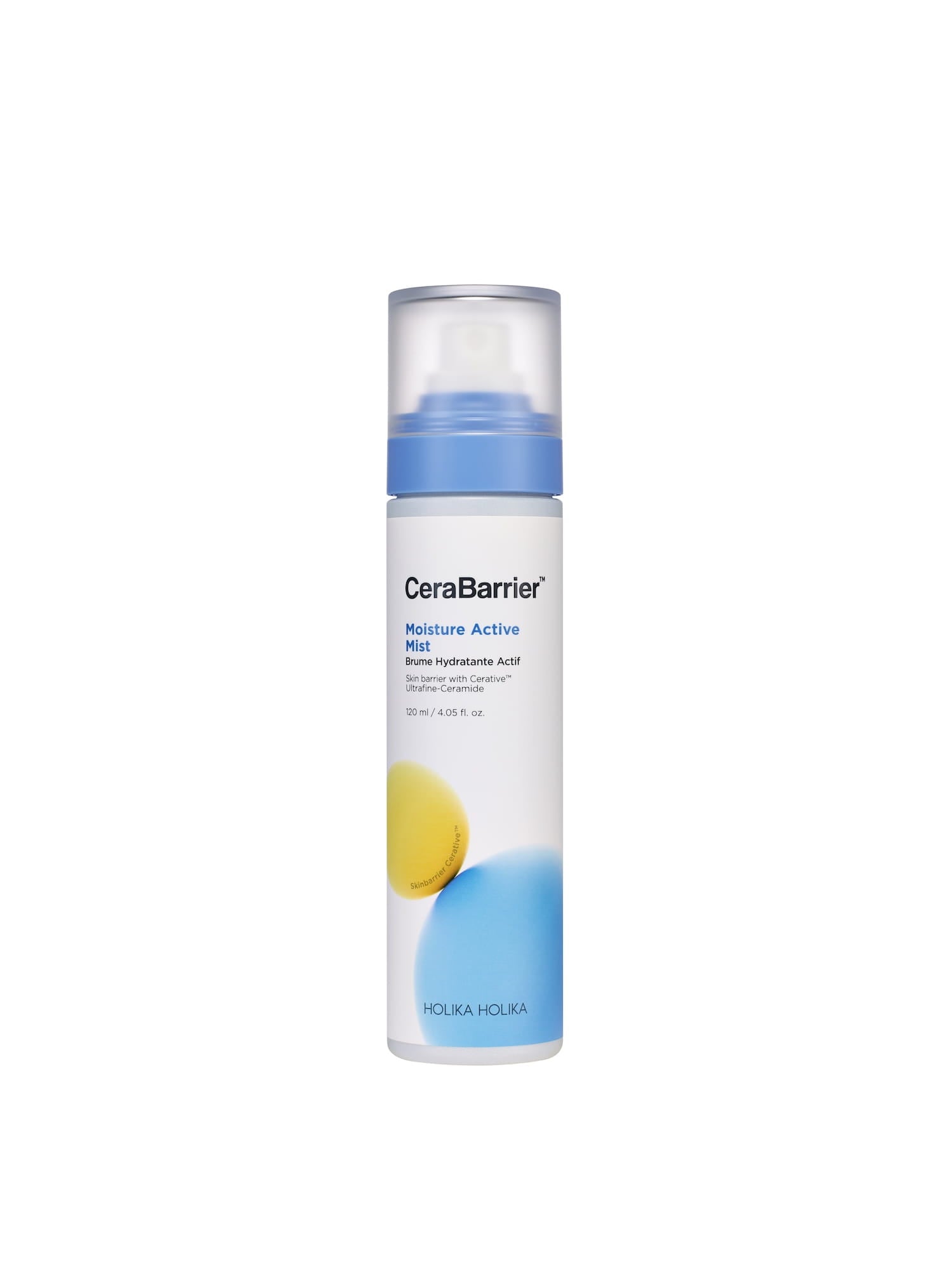 Holika Holika Cerabarrier Moisture Mist packaging, hydrating barrier mist for dry skin