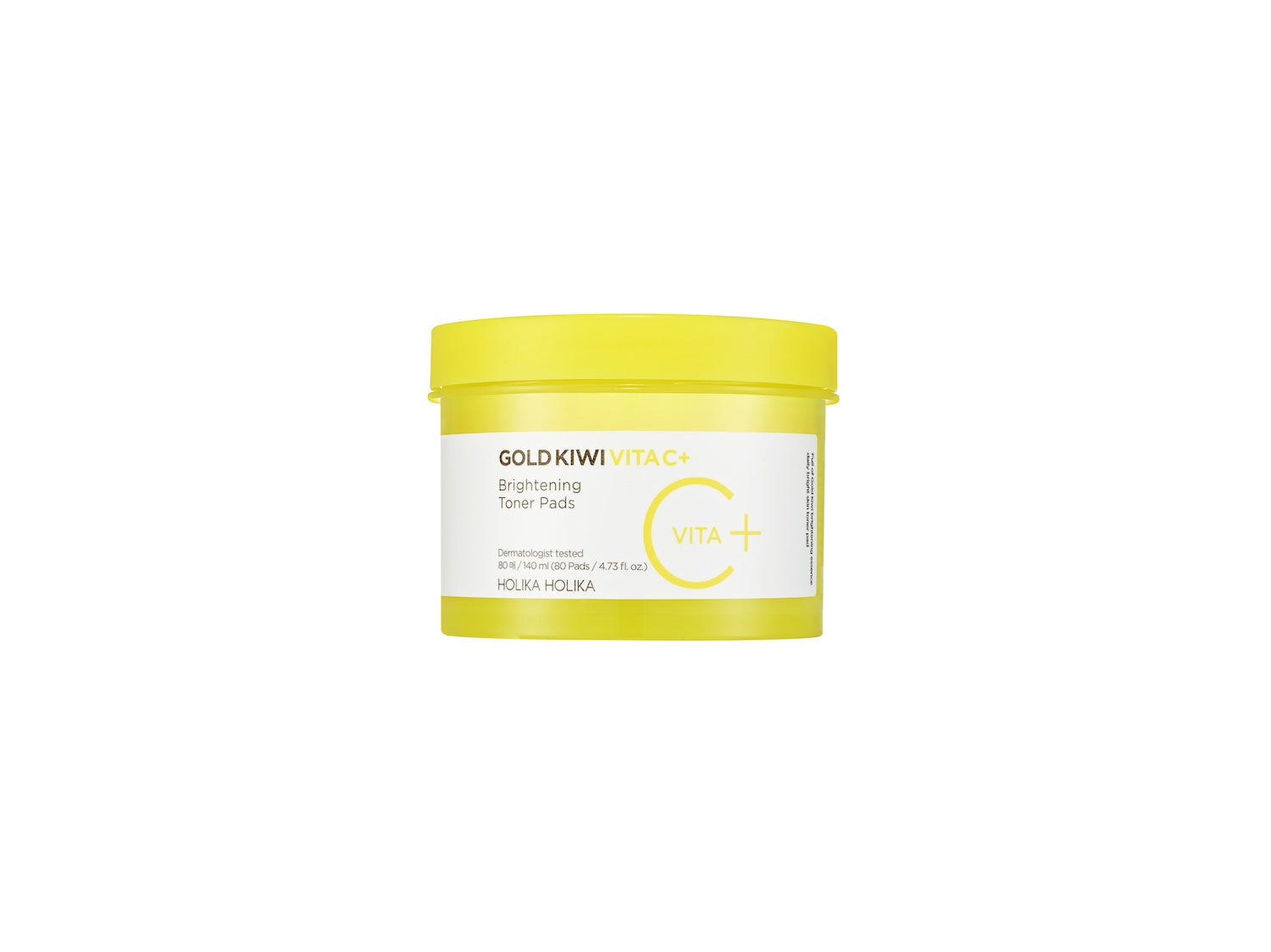 Holika Holika Gold Kiwi Vita C Plus Brightening Toner Pad 80pcs Korean toner product image