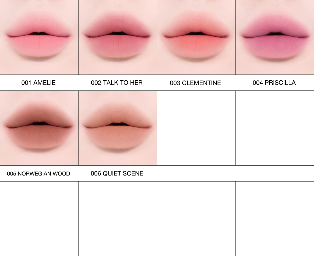 Amelie lip tint applicator tip touching the lower lip during application