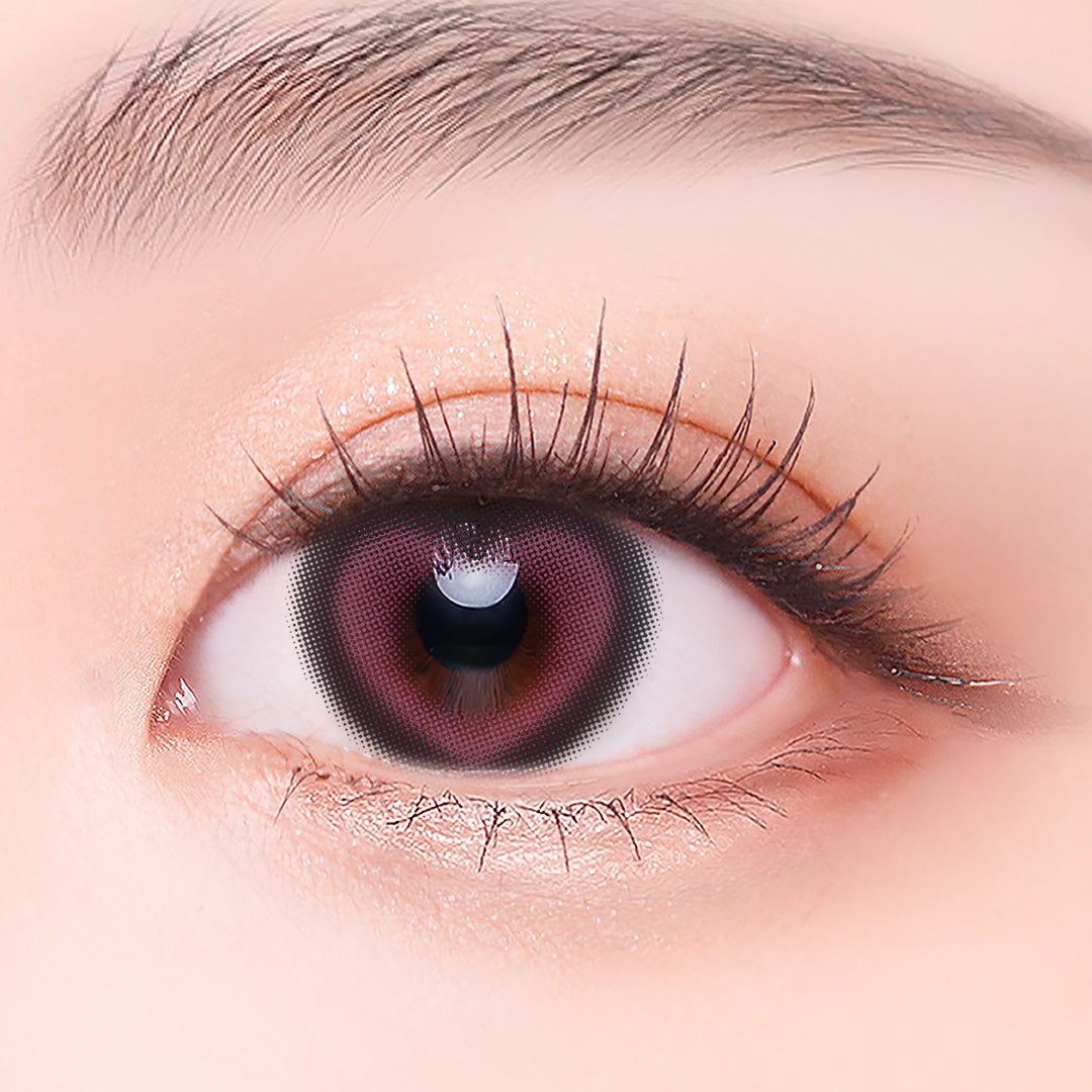 Cocoview Heart Ruri Pink lens shown against a light background