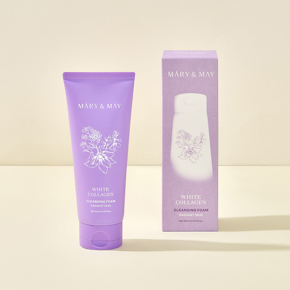 Mary&May White Collagen Cleansing Foam 150ml Korean cleanser product image