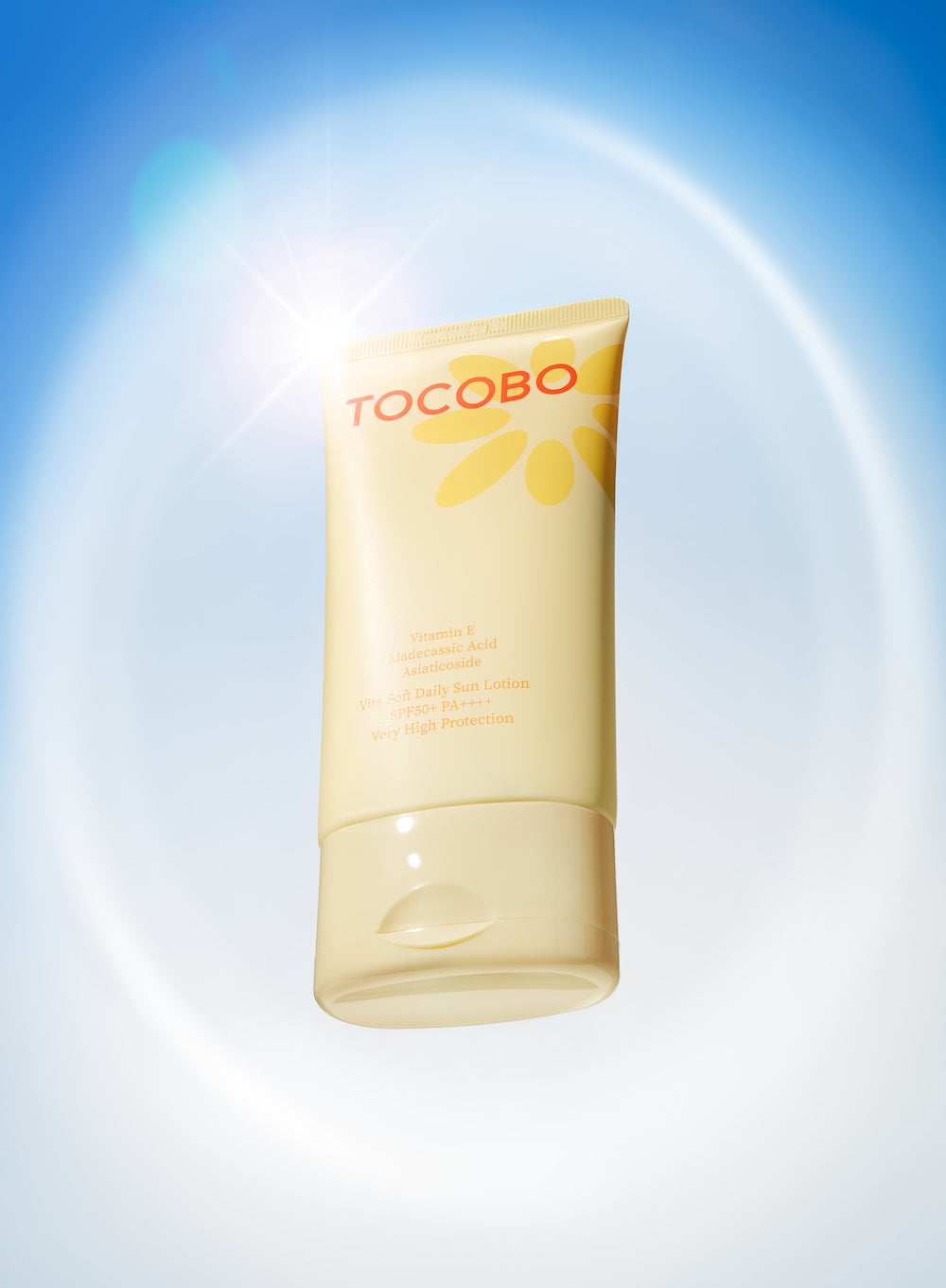Sun lotion packaging box front panel