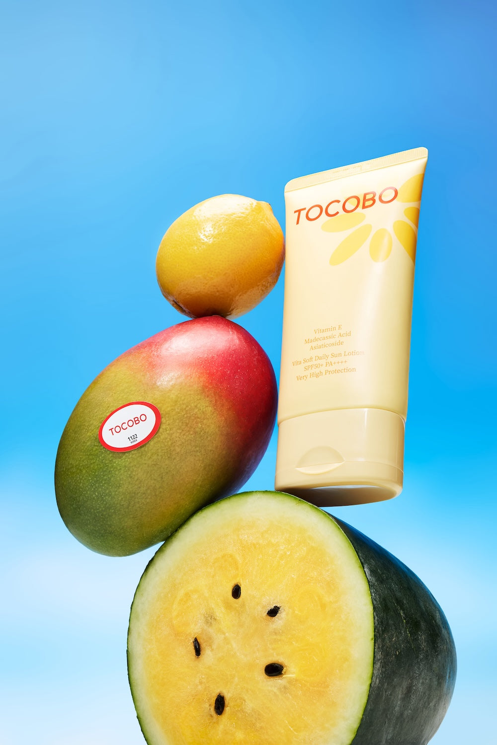 Sun lotion texture stretched between fingers
