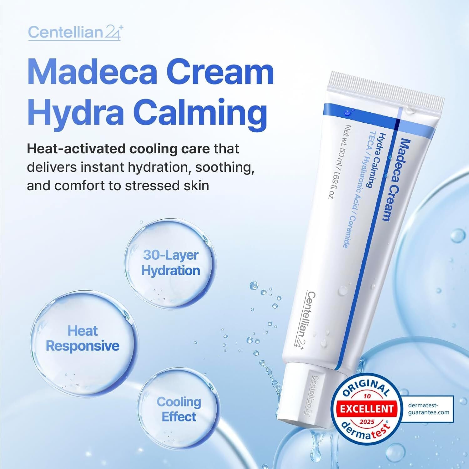 Centellian24 Madeca Cream Hydra Calming 50ml Korean moisturizer product image