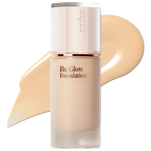glow foundation applied to bare skin