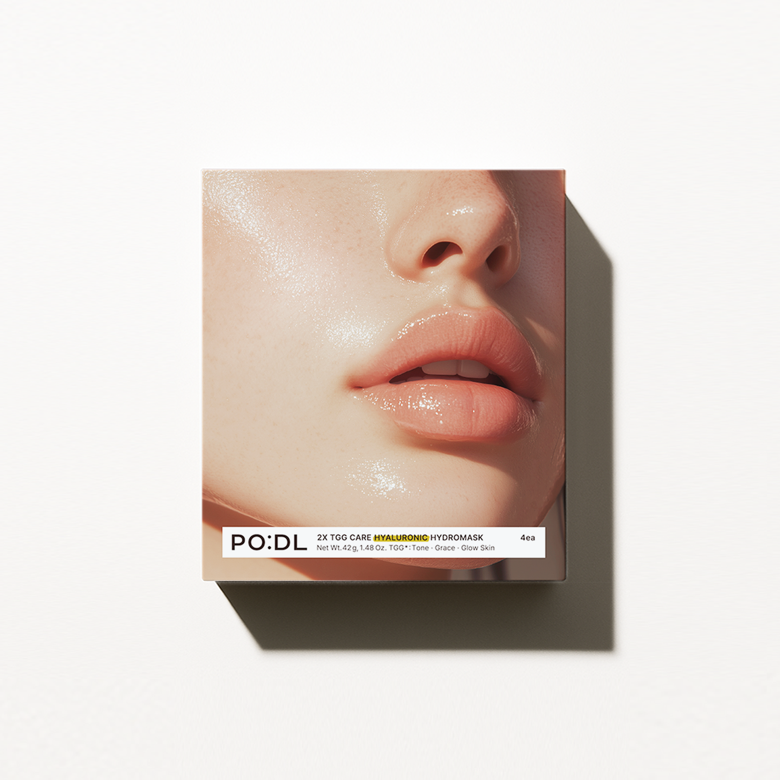 PO:DL 2X Tgg Care Hyaluronic Hydromask (4ea) 42g x 4 p Korean skincare product image