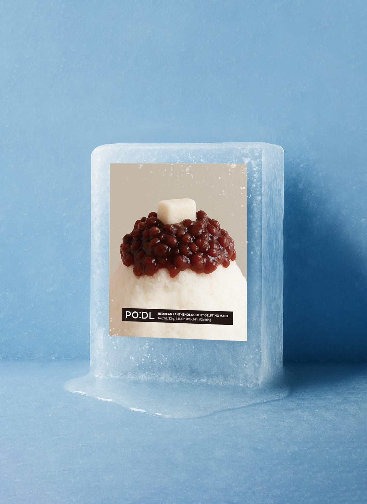 PO:DL Red Bean Panthenol Coolfit Gelfting Mask (4ea) ( + Special Gift)