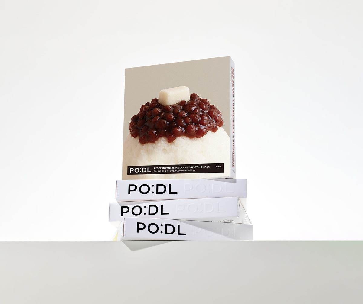 PO:DL Red Bean Panthenol Coolfit Gelfting Mask (4ea) ( + Special Gift)