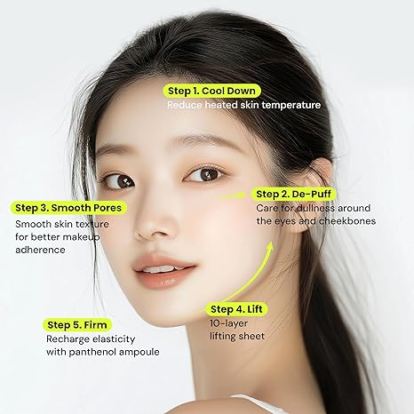PO:DL Red Bean Panthenol Coolfit Gelfting Mask (4ea) ( + Special Gift)