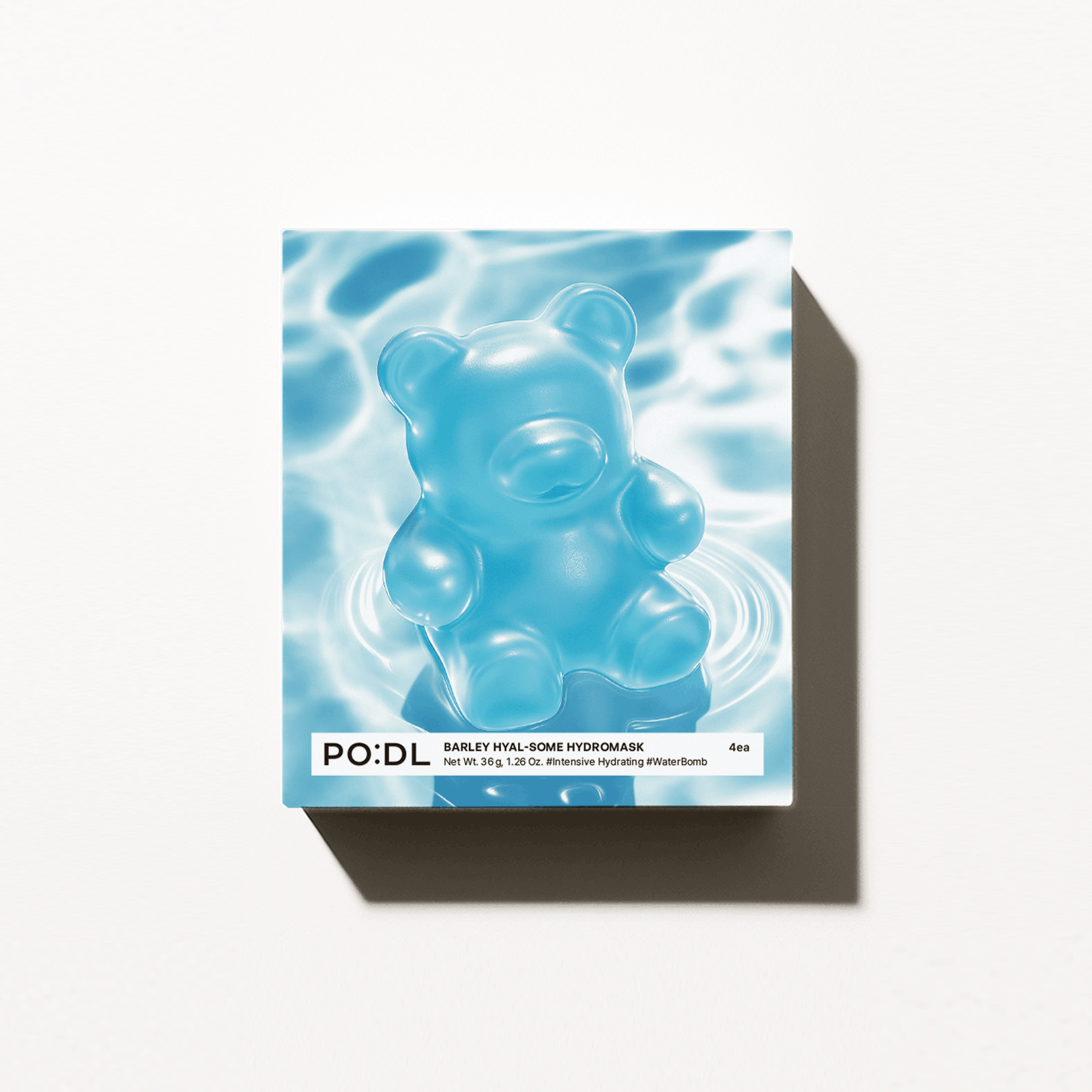 PO:DL Barley Hyal Some Hydromask (4ea) 36g x 4 p Korean skincare product image