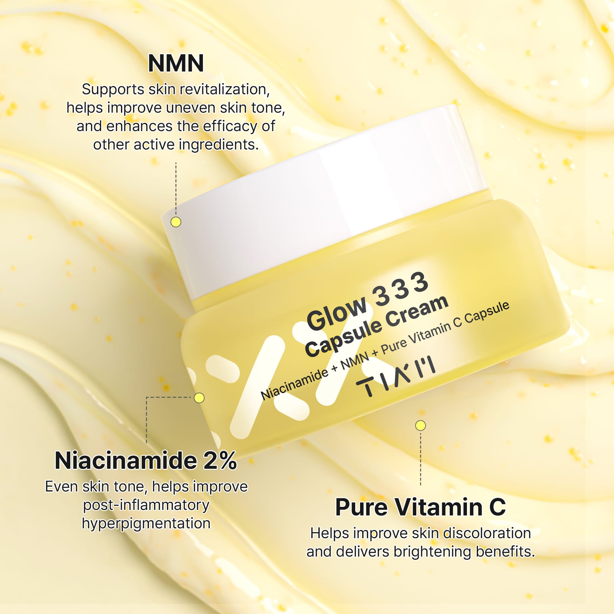 TIAM Glow 333 Capsule Cream 50ml Korean moisturizer product image