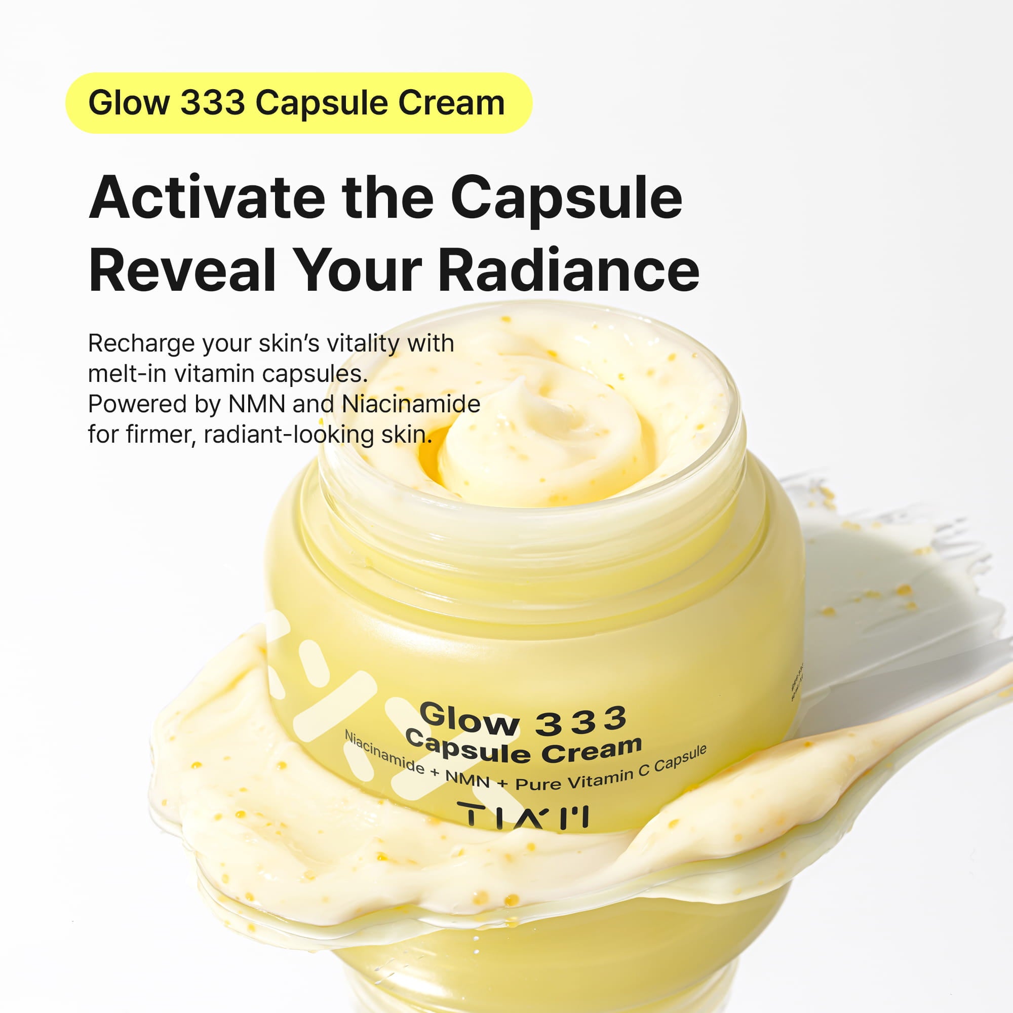 TIAM Glow 333 Capsule Cream 50ml Korean moisturizer product image