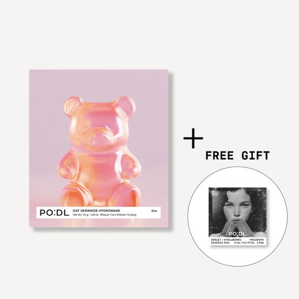 PO:DL Oat Ceramide Hydrogel Mask (4ea) ( + Special Gift) - 4ea, 2ea