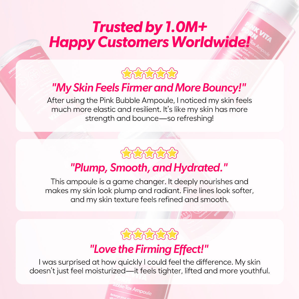Omitted Pink Vita PDRN Bubble-Tox Ampoule 90ml