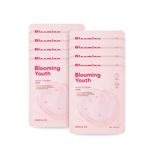 BANILA CO Blooming Youth Peach Collagen Mask Sheet 10EA