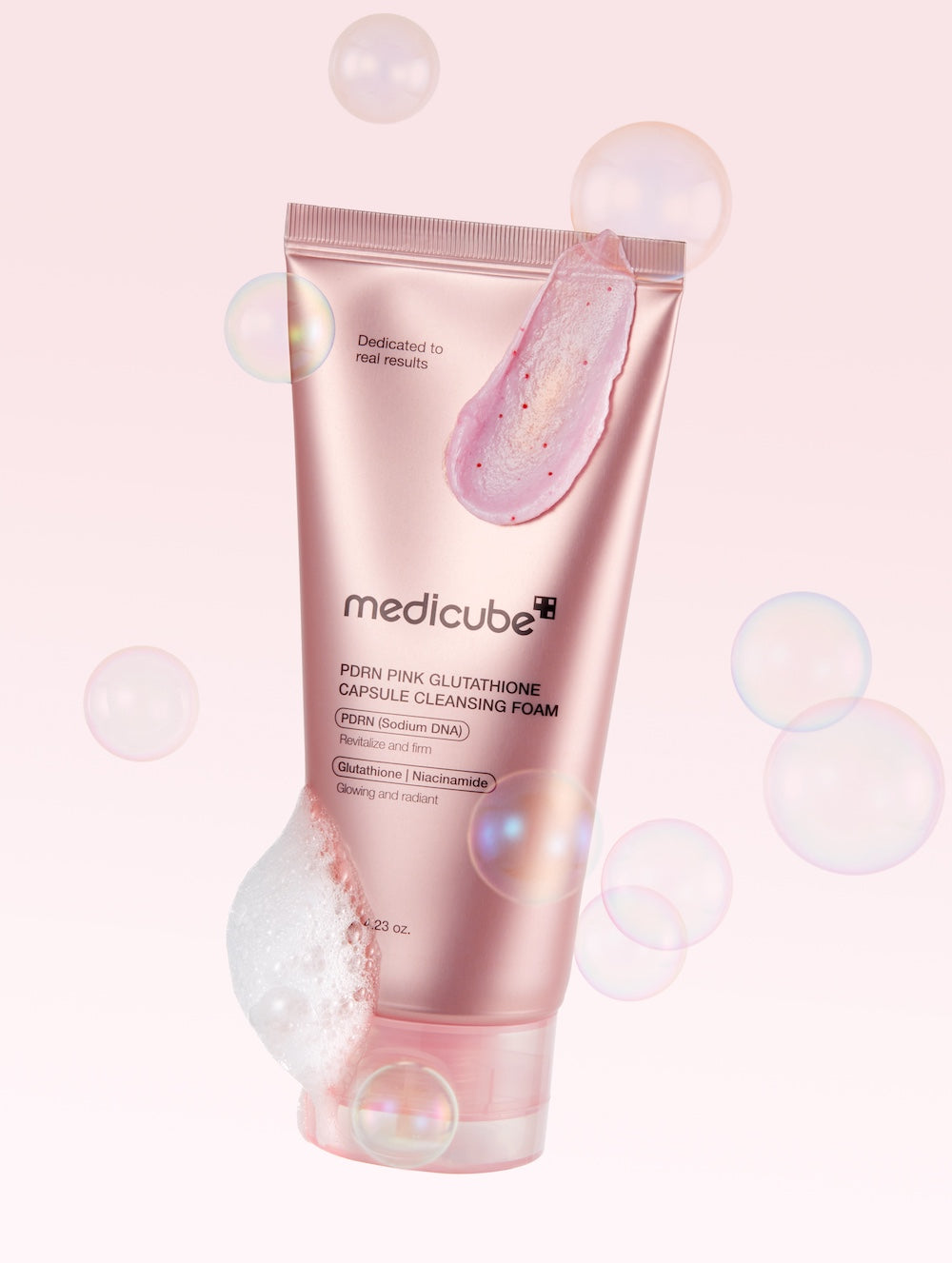 Medicube PDRN Pink Glutathione Capsule Cleansing Foam 120g