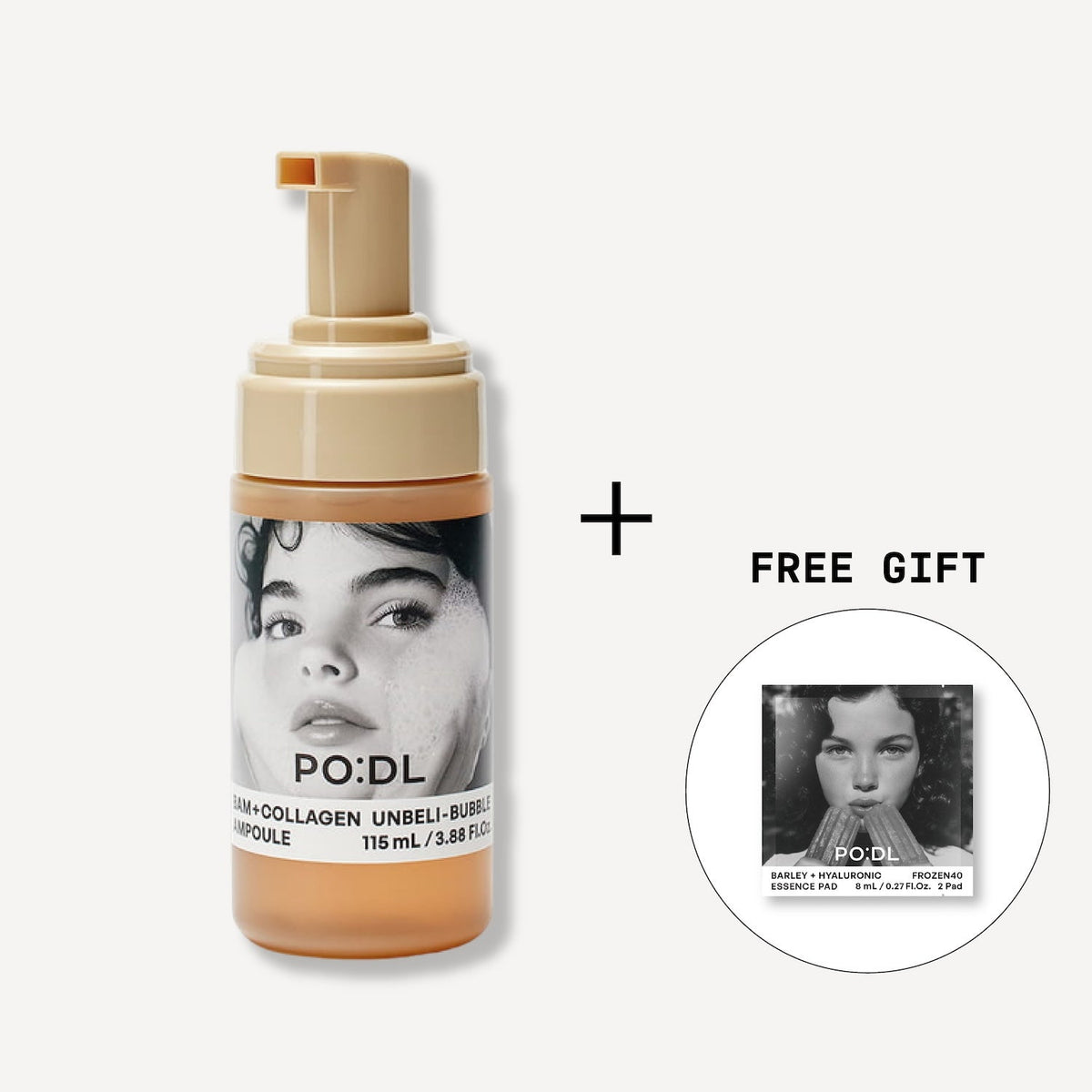 PO:DL Bam Collagen Unbeli Bubble Ampoule 115ml ( + Special Gift)