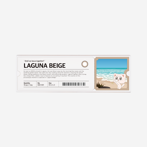 OOHA Laguna Beige 1 Day Colored Contact Lens (10 pcs) - 25 powers