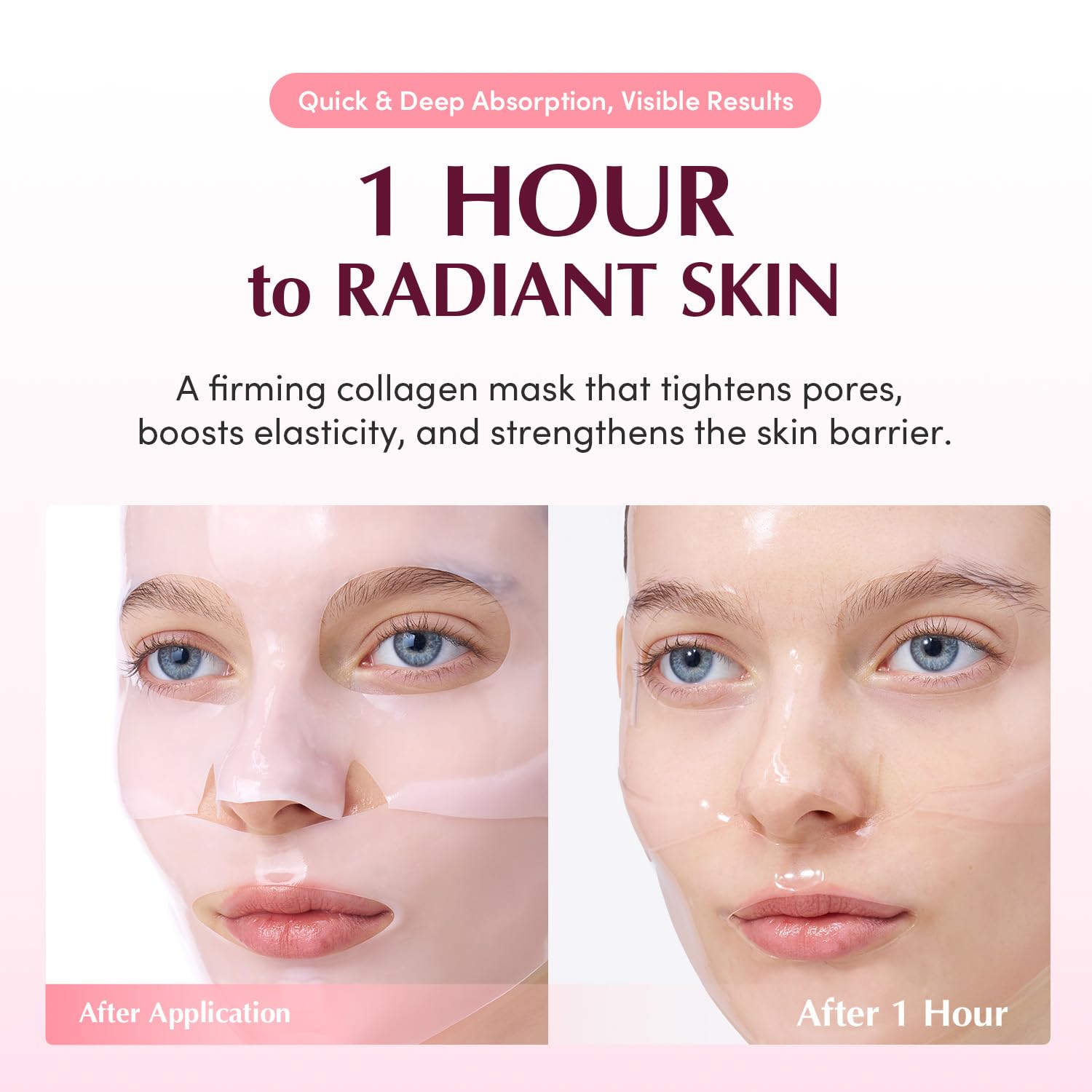 EQQUALBERRY Collagen Pore Tight Up Hydrogel Mask 30g 1pc