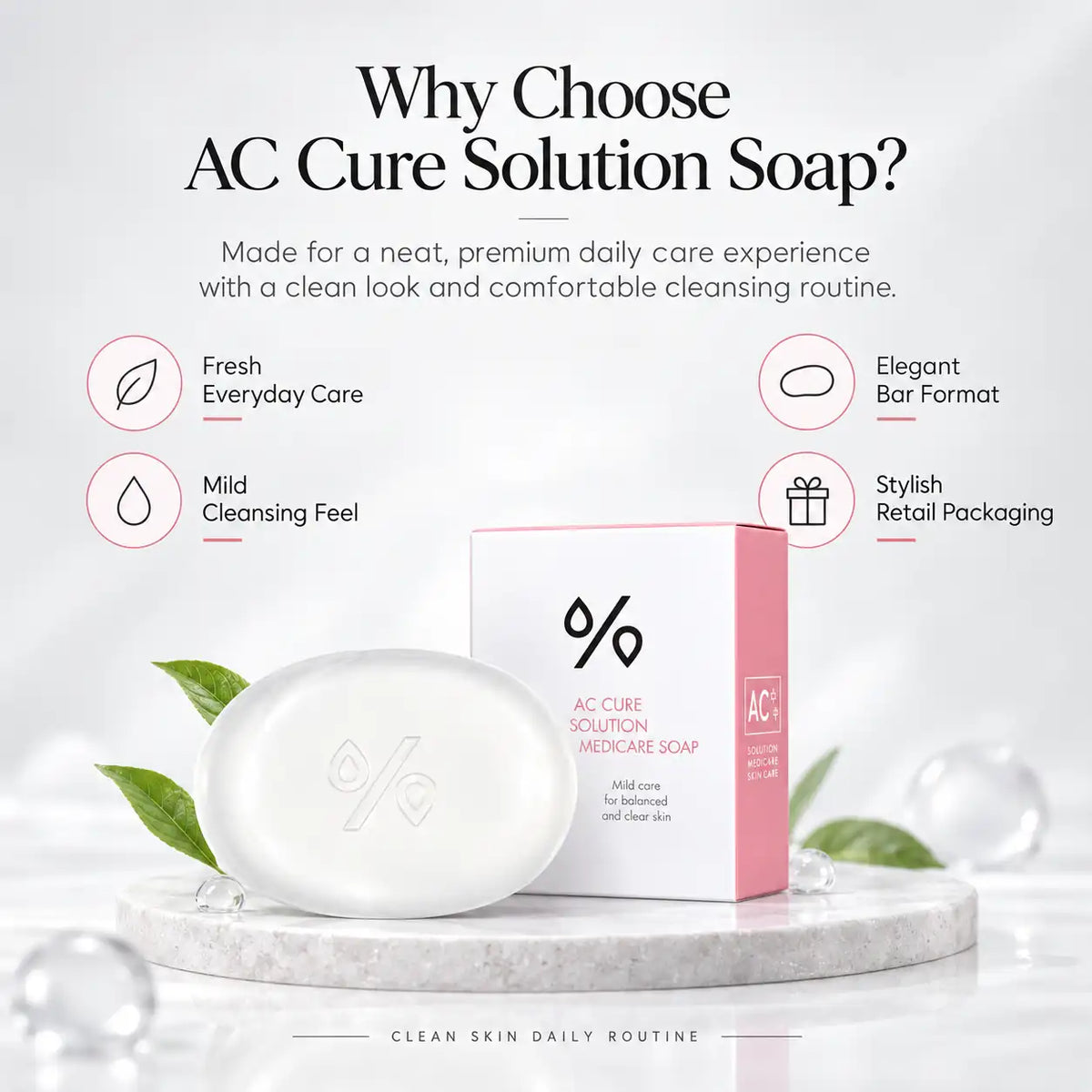 Dr. Ceuracle AC helps care for Solution Medicare Soap 110g